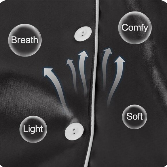 NWT Womens Loungewear Two Piece Sleepwear Button Down Pj Shorts Set - L - Picture 5 of 9